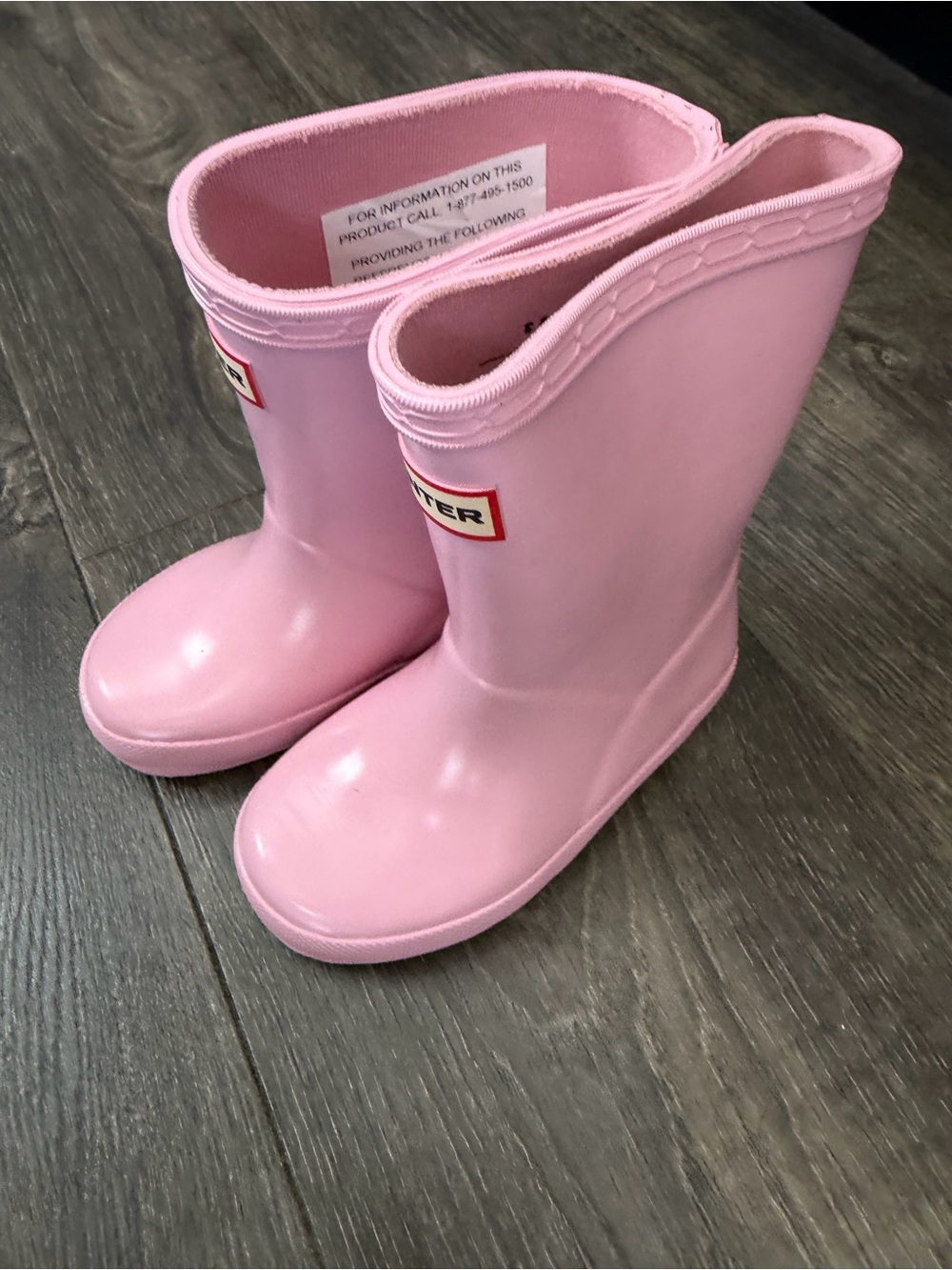 Hunter Light Pink Kids' Rain Boots